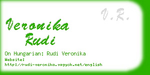 veronika rudi business card